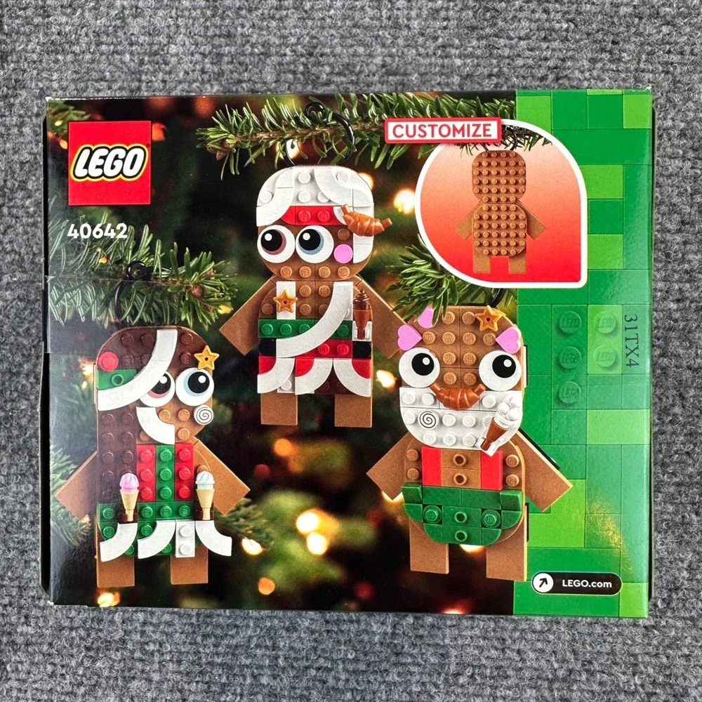 [Lot of 4] LEGO Gingerbread Ornaments Set 40642 6+ 190 PCS Building Toy Retired